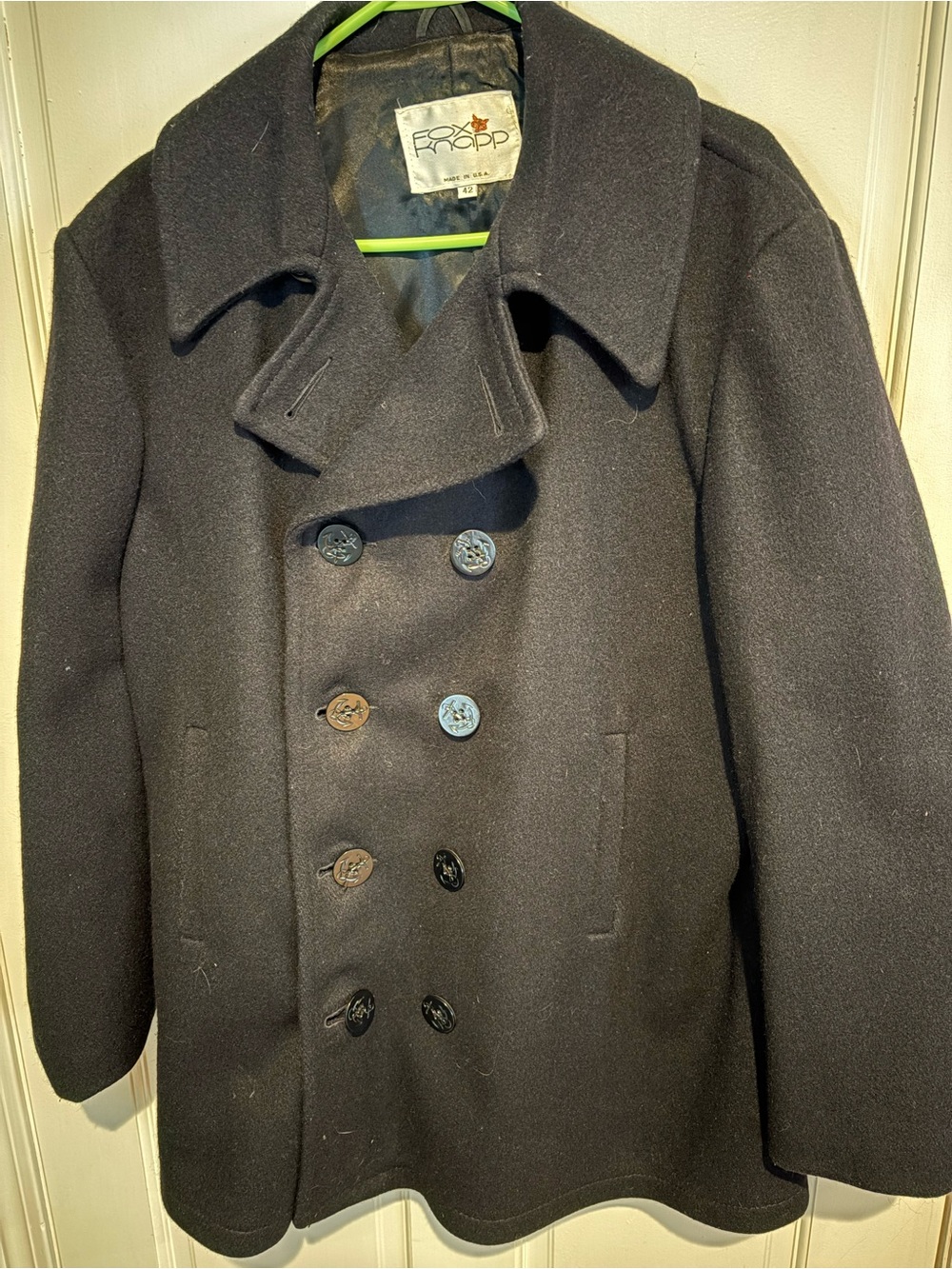Vintage Fox Knapp Wool Jacket, Size 42